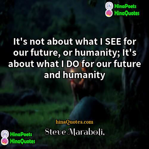 Steve Maraboli Quotes | It's not about what I SEE for